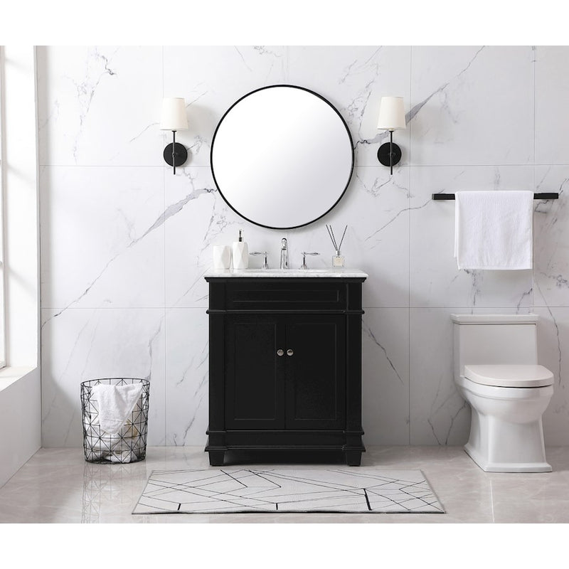 Elegant Eugene 48" Single Vanity, Walnut Brown/Backsplash