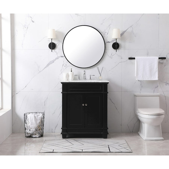 Elegant Eugene 48" Single Vanity, Walnut Brown/Backsplash