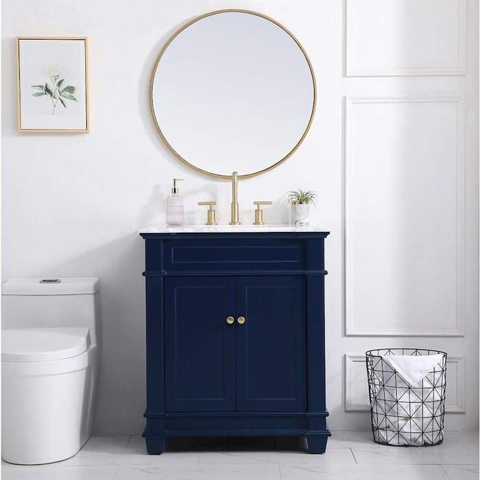 Elegant Kitchen/Bath Wesley 30" Single Bathroom Vanity Set, Black