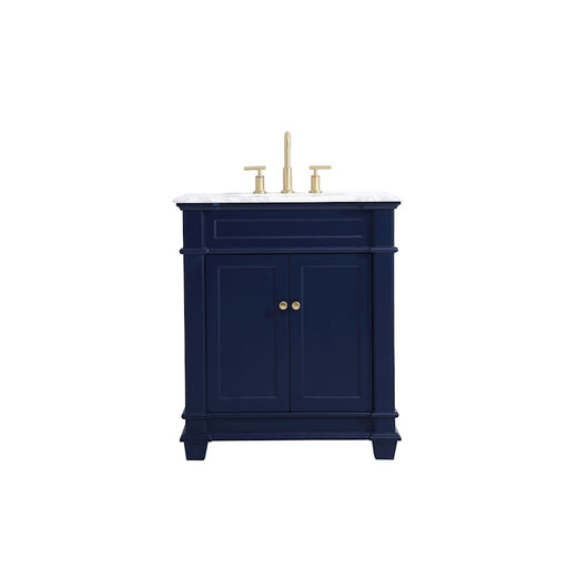 Elegant Kitchen/Bath Wesley 30" Single Bathroom Vanity Set, Blue - VF50030BL