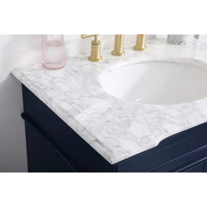 Elegant Kitchen/Bath Wesley 30" Single Bathroom Vanity Set, Blue