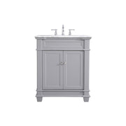 Elegant Kitchen/Bath Wesley 30" Single Bathroom Vanity Set, Grey - VF50030GR