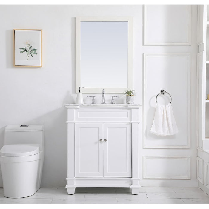 Elegant Kitchen/Bath Wesley 30" Single Bathroom Vanity Set, Grey
