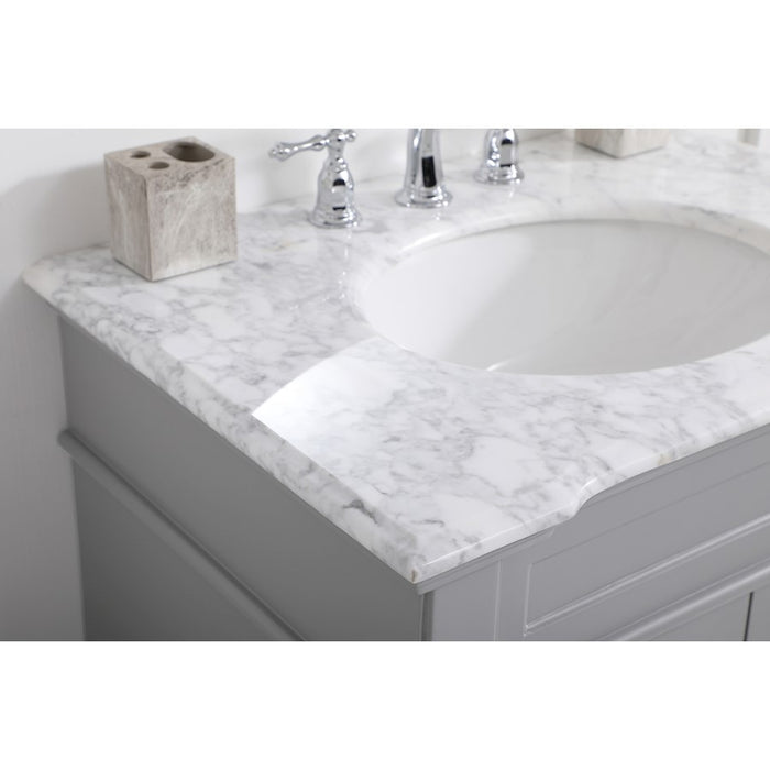 Elegant Kitchen/Bath Wesley 30" Single Bathroom Vanity Set, Grey