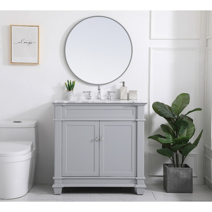 Elegant Kitchen/Bath Wesley 36" Single Bathroom Vanity Set, Blue