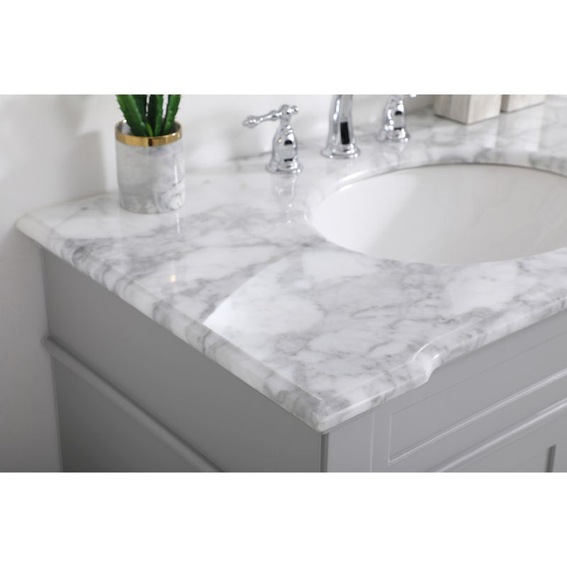 Elegant Kitchen/Bath Wesley 36" Single Bathroom Vanity Set, Grey