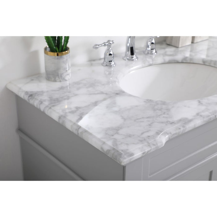 Elegant Kitchen/Bath Wesley 36" Single Bathroom Vanity Set, Grey