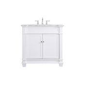 Elegant Kitchen/Bath Wesley 36" Single Bathroom Vanity Set, White - VF50036WH