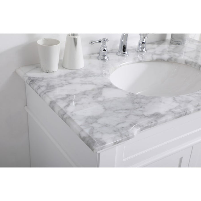 Elegant Kitchen/Bath Wesley 36" Single Bathroom Vanity Set, White
