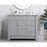 Elegant Kitchen/Bath Wesley 42" Single Bathroom Vanity Set, Grey