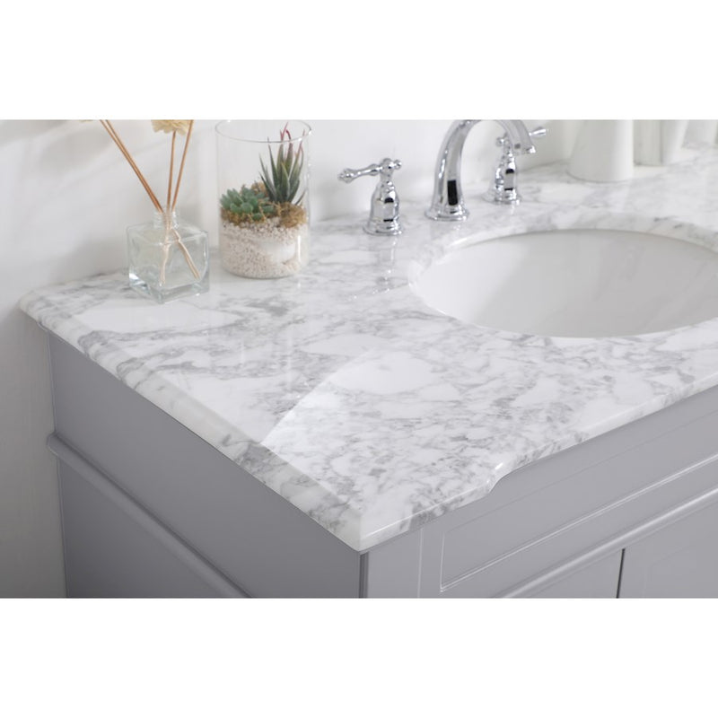 Elegant Kitchen/Bath Wesley 42" Single Bathroom Vanity Set, Grey