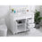 Elegant Kitchen/Bath Wesley 42" Single Bathroom Vanity Set, White