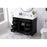 Elegant Kitchen/Bath Wesley 48" Single Bathroom Vanity Set, Black