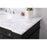 Elegant Kitchen/Bath Wesley 48" Single Bathroom Vanity Set, Black