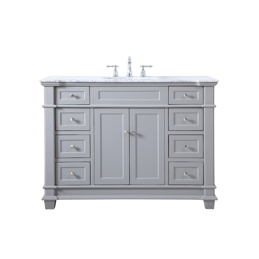 Elegant Kitchen/Bath Wesley 48" Single Bathroom Vanity Set, Grey - VF50048GR