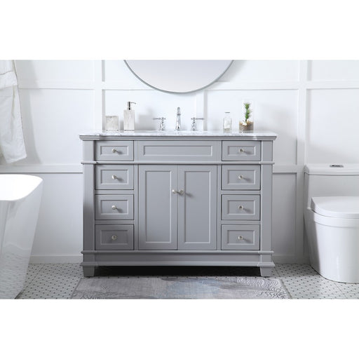 Elegant Kitchen/Bath Wesley 48" Single Bathroom Vanity Set, Grey