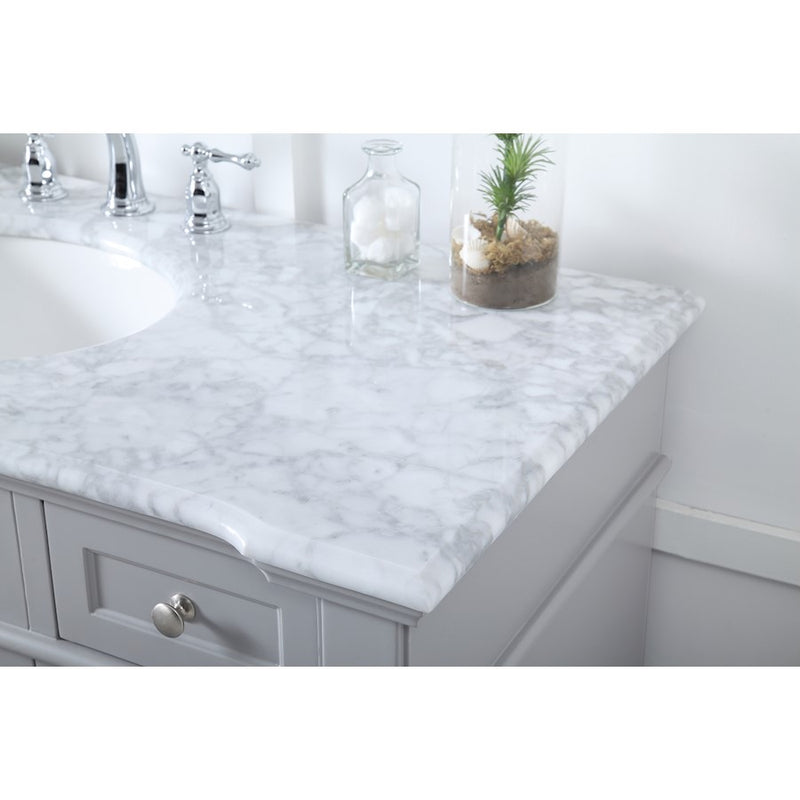 Elegant Kitchen/Bath Wesley 48" Single Bathroom Vanity Set, Grey