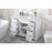 Elegant Kitchen/Bath Wesley 48" Single Bathroom Vanity Set, White