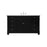 Elegant Kitchen/Bath Wesley 60" Single Bathroom Vanity Set, Black - VF50060BK