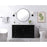 Elegant Kitchen/Bath Wesley 60" Single Bathroom Vanity Set, Black