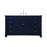 Elegant Kitchen/Bath Wesley 60" Single Bathroom Vanity Set, Blue - VF50060BL