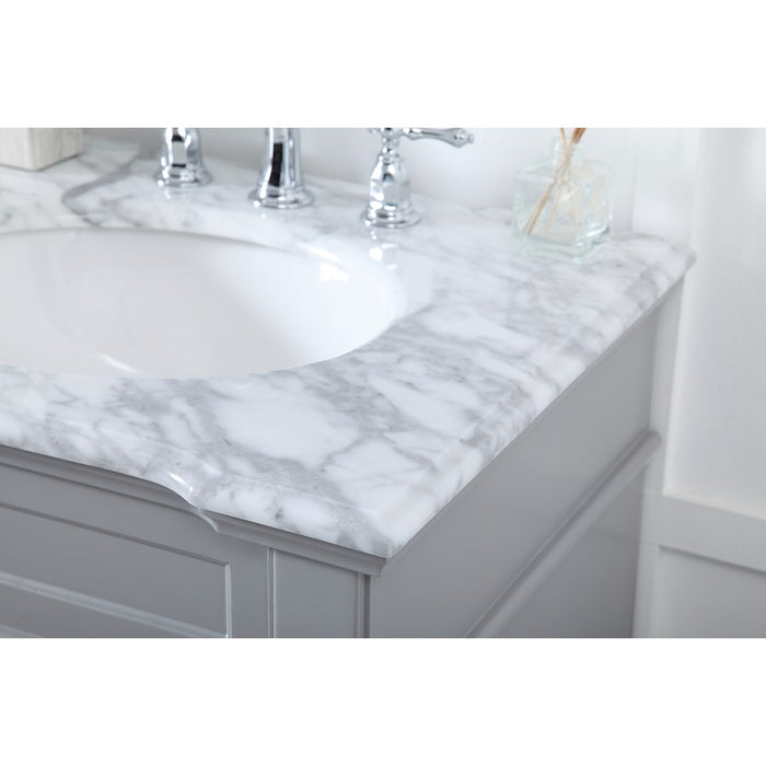 Elegant Kitchen/Bath Wesley 60" Double Bathroom Vanity Set, Grey