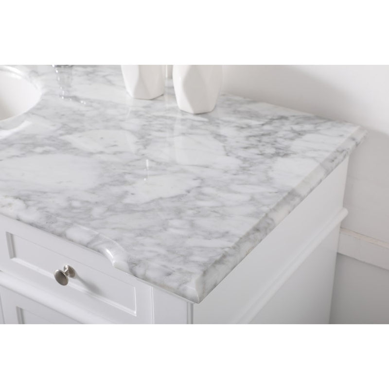 Elegant Kitchen/Bath Wesley 60" Single Bathroom Vanity Set, White