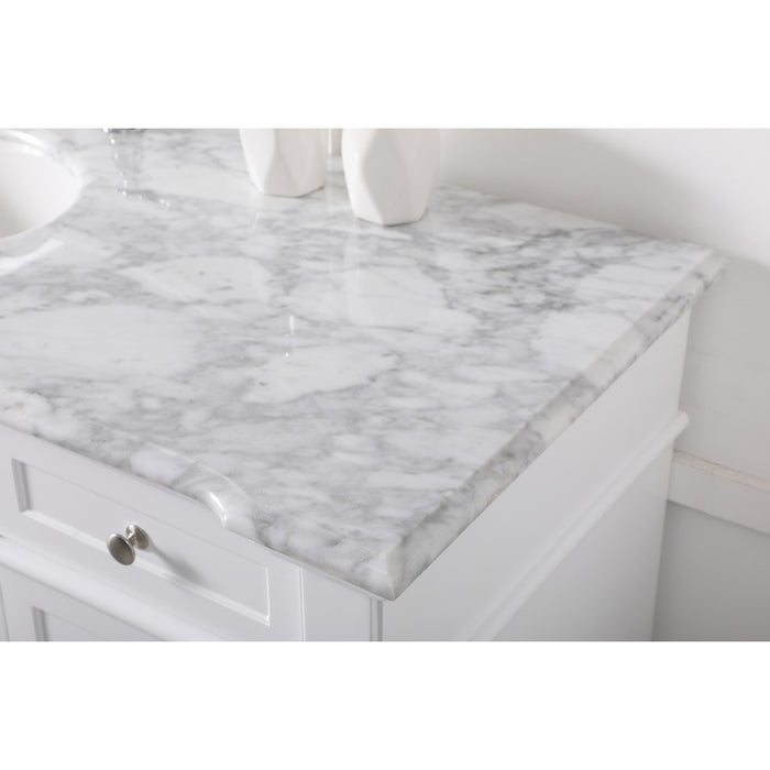 Elegant Kitchen/Bath Wesley 60" Single Bathroom Vanity Set, White