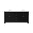 Elegant Kitchen/Bath Wesley 72" Double Bathroom Vanity Set, Black - VF50072DBK
