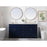 Elegant Kitchen/Bath Wesley 72" Double Bathroom Vanity Set, Black