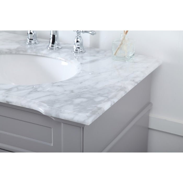 Elegant Kitchen/Bath Wesley 72" Double Bathroom Vanity Set, Grey