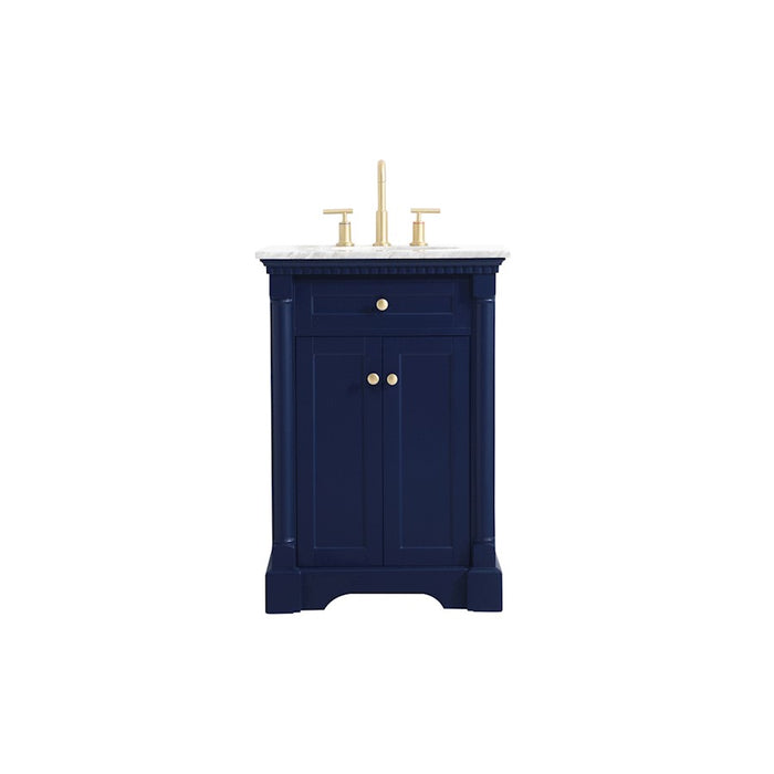 Elegant Kitchen/Bath Clarence 24" Single Bathroom Vanity, Blue - VF53024BL