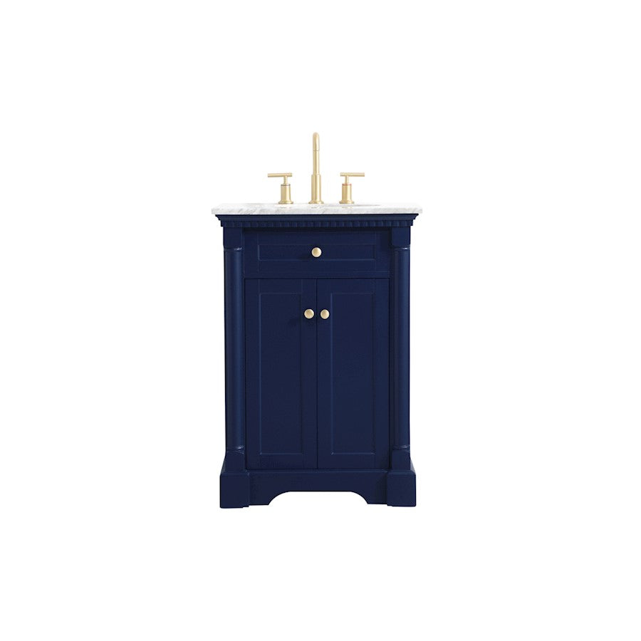 Elegant Kitchen/Bath Clarence 24" Single Bathroom Vanity, Blue - VF53024BL