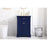 Elegant Kitchen/Bath Clarence 24" Single Bathroom Vanity, Blue