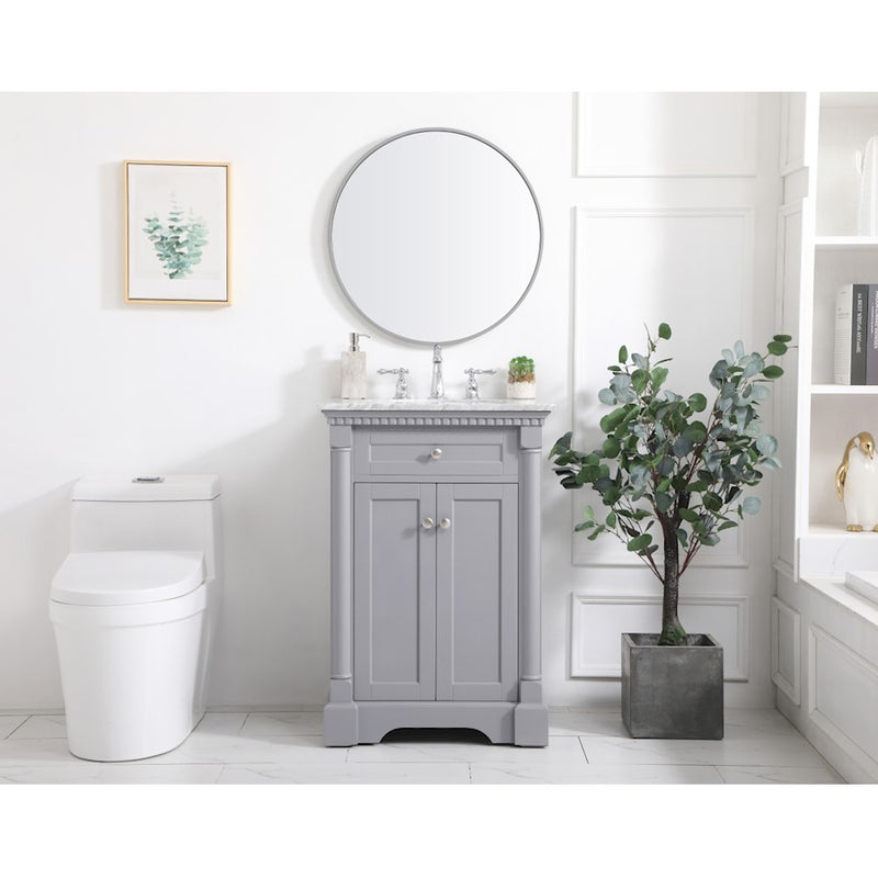 Elegant Kitchen/Bath Clarence 24" Single Bathroom Vanity, Blue