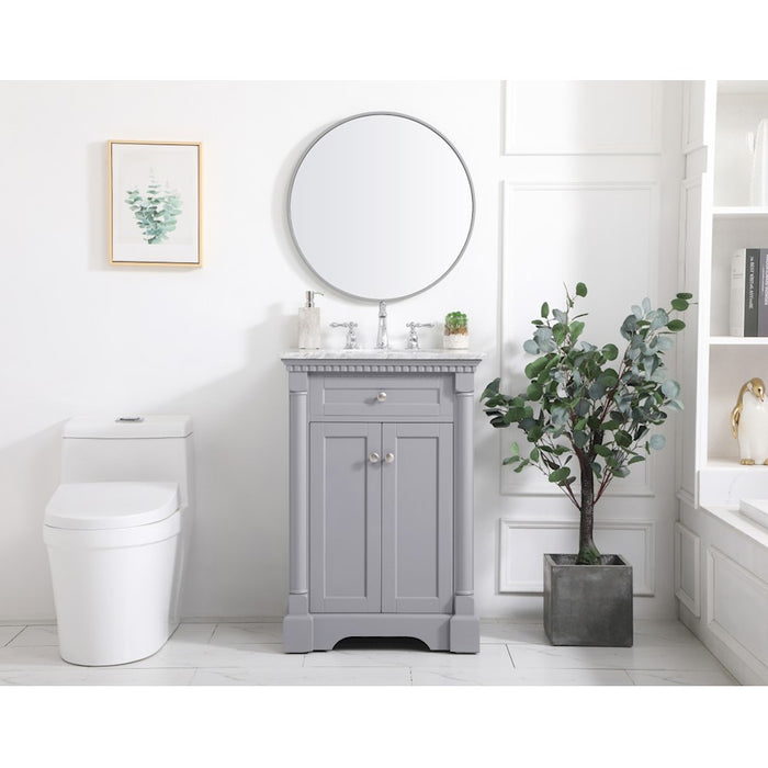 Elegant Kitchen/Bath Clarence 24" Single Bathroom Vanity, Blue