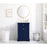 Elegant Kitchen/Bath Clarence 24" Single Bathroom Vanity, Blue