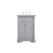 Elegant Kitchen/Bath Clarence 24" Single Bathroom Vanity, Grey - VF53024GR