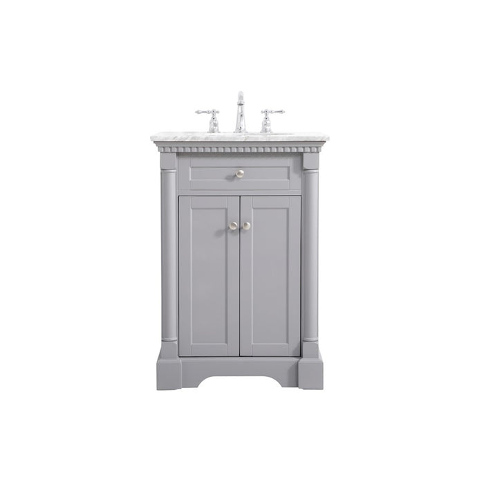 Elegant Kitchen/Bath Clarence 24" Single Bathroom Vanity, Grey - VF53024GR