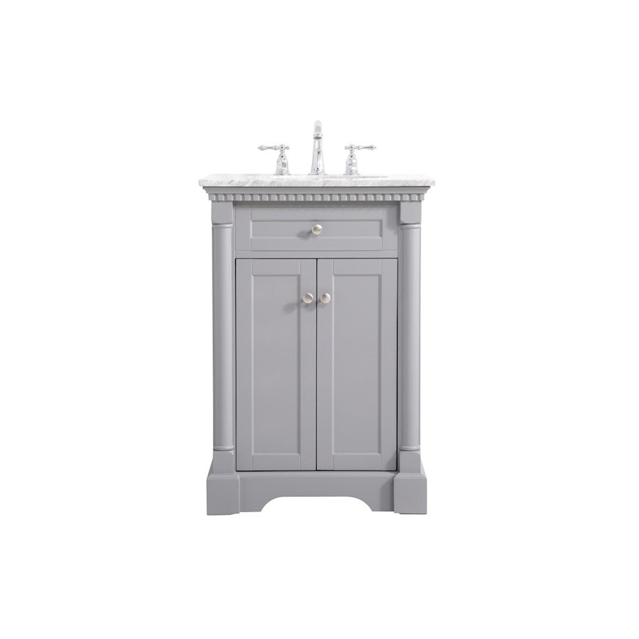 Elegant Kitchen/Bath Clarence 24" Single Bathroom Vanity, Grey - VF53024GR