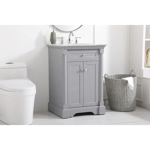 Elegant Kitchen/Bath Clarence 24" Single Bathroom Vanity, Grey