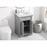 Elegant Kitchen/Bath Clarence 24" Single Bathroom Vanity, Grey