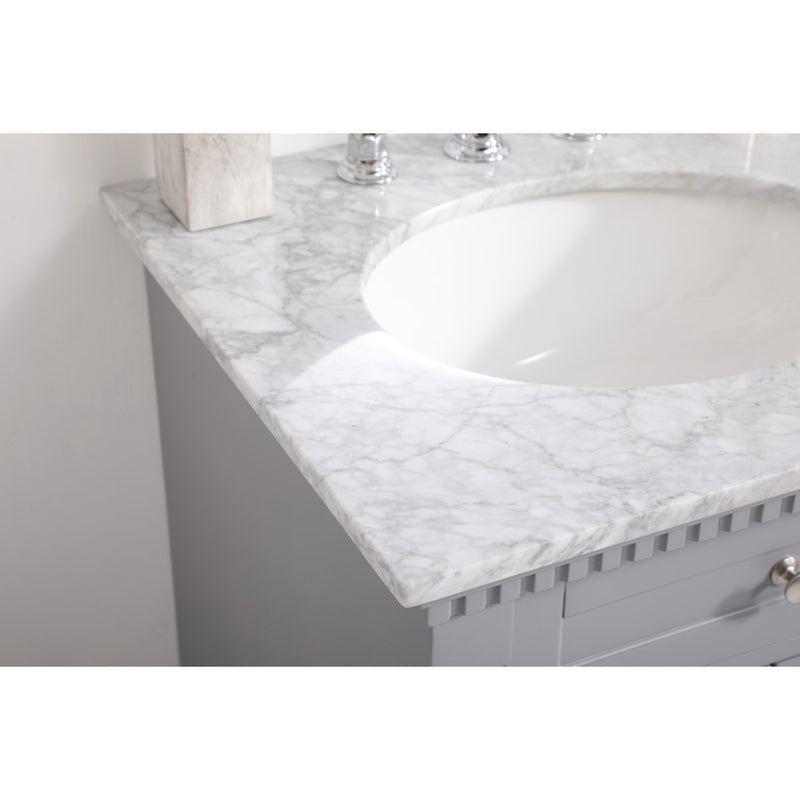 Elegant Kitchen/Bath Clarence 24" Single Bathroom Vanity, Grey