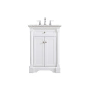 Elegant Kitchen/Bath Clarence 24" Single Bathroom Vanity, White - VF53024WH