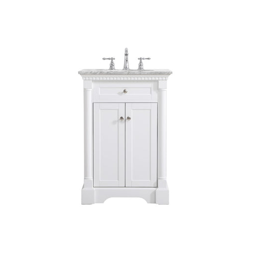 Elegant Kitchen/Bath Clarence 24" Single Bathroom Vanity, White - VF53024WH