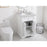 Elegant Kitchen/Bath Clarence 24" Single Bathroom Vanity, White