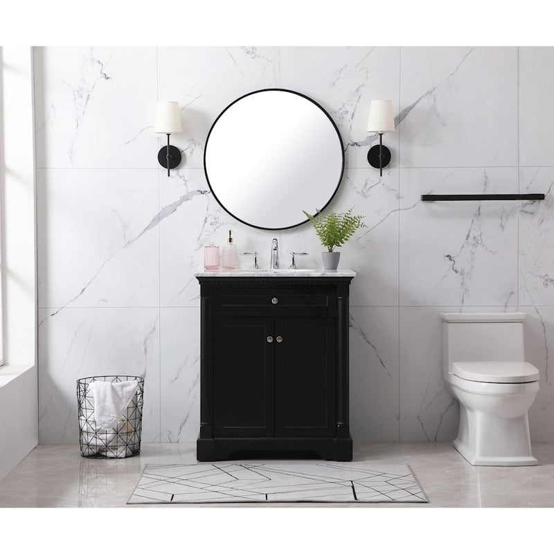 Elegant Kitchen/Bath Clarence 24" Single Bathroom Vanity, White