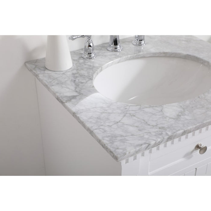Elegant Kitchen/Bath Clarence 24" Single Bathroom Vanity, White