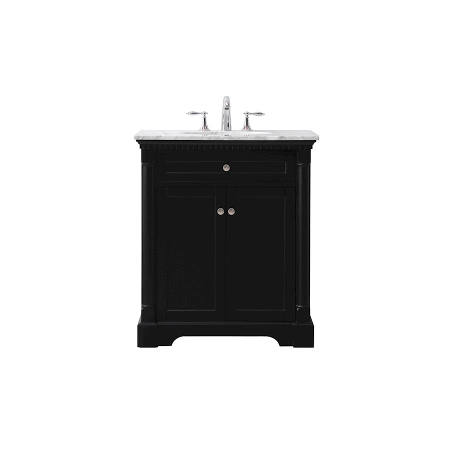 Elegant Kitchen/Bath Clarence 30" Single Bathroom Vanity Set, Black - VF53030BK