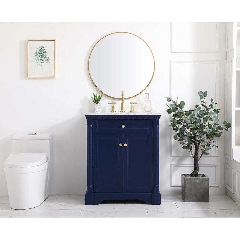 Elegant Kitchen/Bath Clarence 30" Single Bathroom Vanity Set, Black